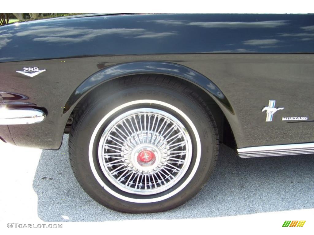 1965 Mustang Convertible - Raven Black / Black photo #11