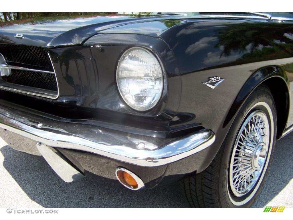 1965 Mustang Convertible - Raven Black / Black photo #12