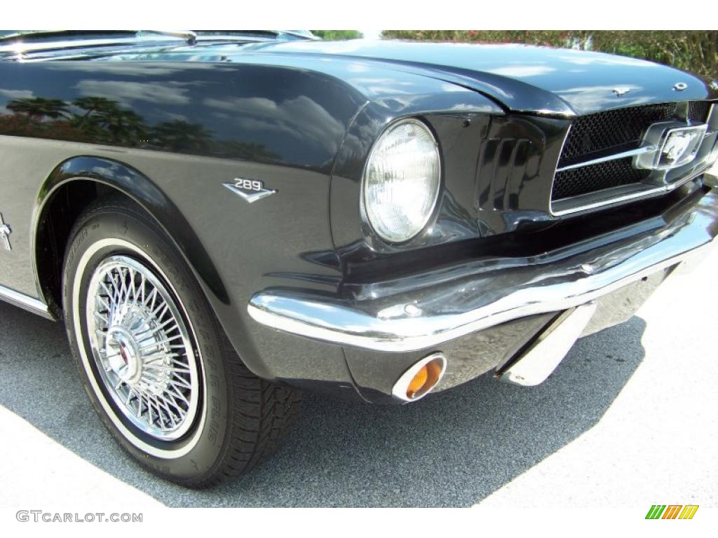 1965 Mustang Convertible - Raven Black / Black photo #14