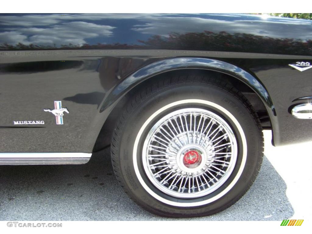 1965 Mustang Convertible - Raven Black / Black photo #15