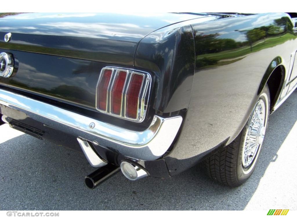 1965 Mustang Convertible - Raven Black / Black photo #18
