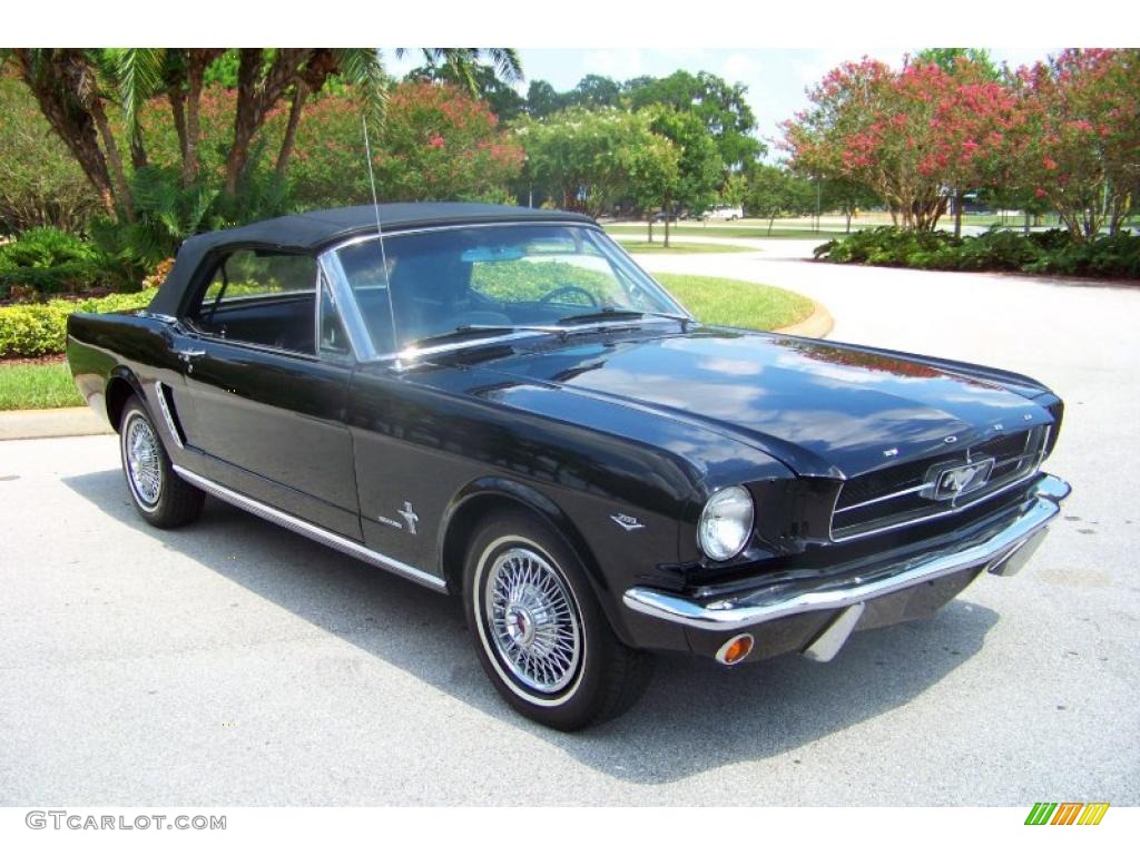 1965 Mustang Convertible - Raven Black / Black photo #24