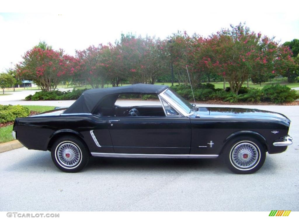 1965 Mustang Convertible - Raven Black / Black photo #25