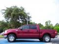 2005 Dark Toreador Red Metallic Ford F150 XLT SuperCrew  photo #2