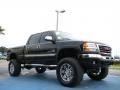 2006 Onyx Black GMC Sierra 2500HD SLT Crew Cab 4x4  photo #7