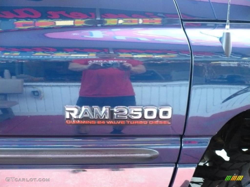 2000 Ram 2500 SLT Extended Cab 4x4 - Patriot Blue Pearlcoat / Agate photo #10
