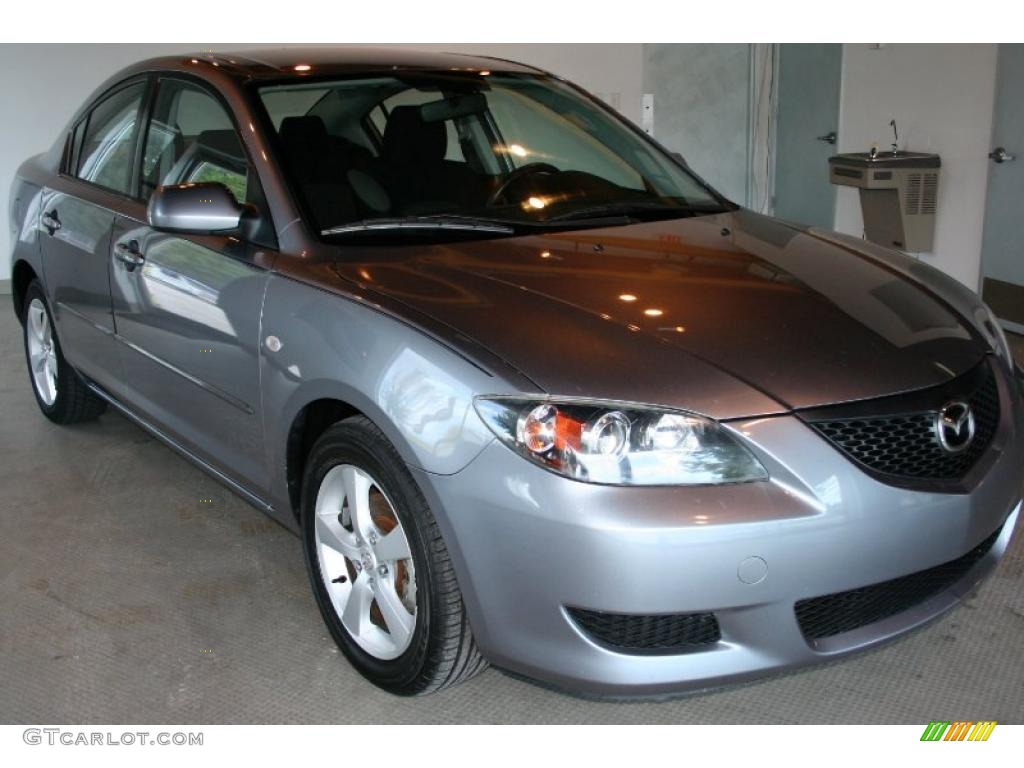 2005 MAZDA3 i Sedan - Titanium Gray Metallic / Black photo #2