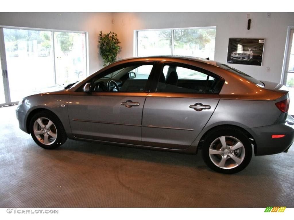 2005 MAZDA3 i Sedan - Titanium Gray Metallic / Black photo #3