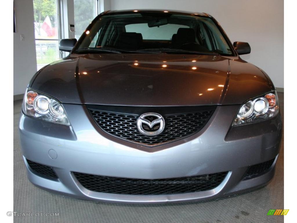 2005 MAZDA3 i Sedan - Titanium Gray Metallic / Black photo #5