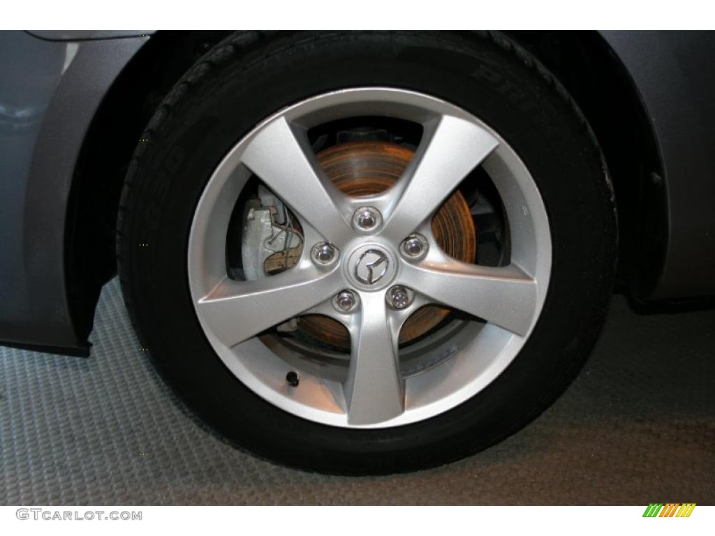 2005 MAZDA3 i Sedan - Titanium Gray Metallic / Black photo #25