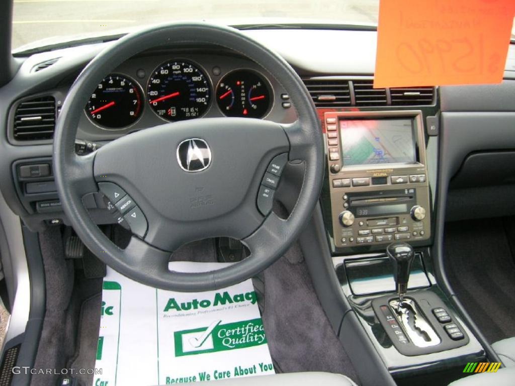 2004 RL 3.5 - Satin Silver Metallic / Slate photo #14