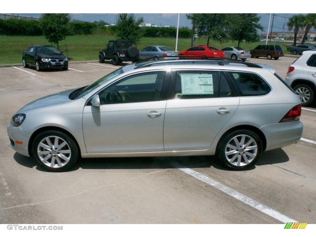 2011 Jetta TDI SportWagen - White Gold Metallic / Cornsilk Beige photo #4