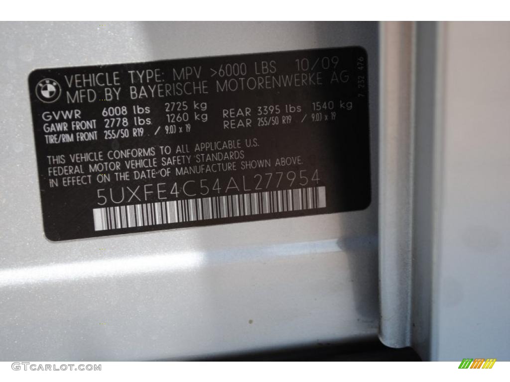 2010 X5 xDrive30i - Titanium Silver Metallic / Black photo #14