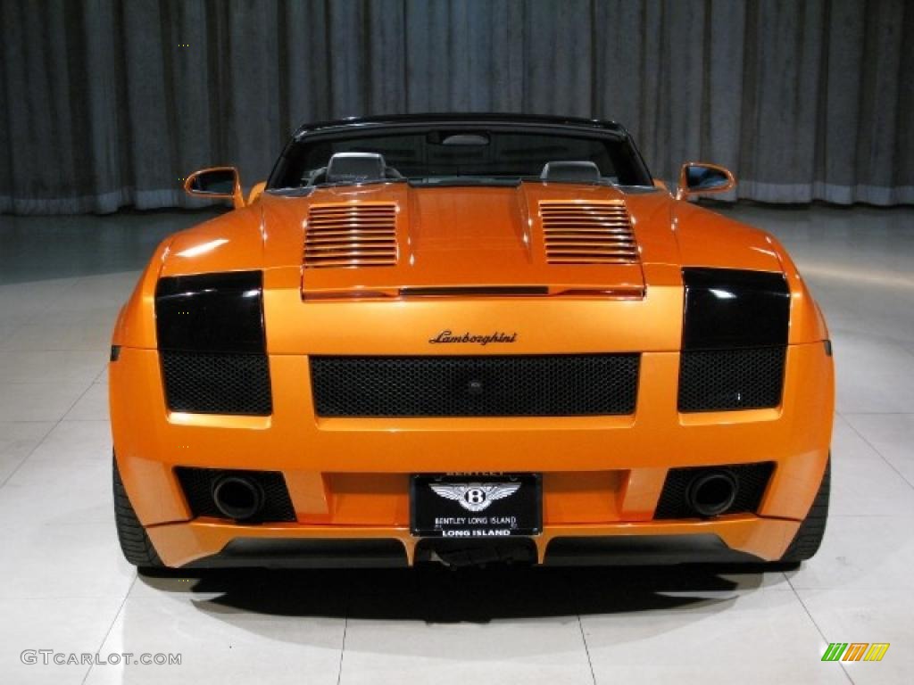 2008 Gallardo Spyder E-Gear - Arancio Borealis (Orange) / Nero Perseus photo #22