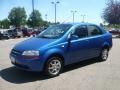 2006 Bright Blue Chevrolet Aveo LS Sedan  photo #2