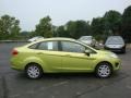 2011 Lime Squeeze Metallic Ford Fiesta SE Sedan  photo #2