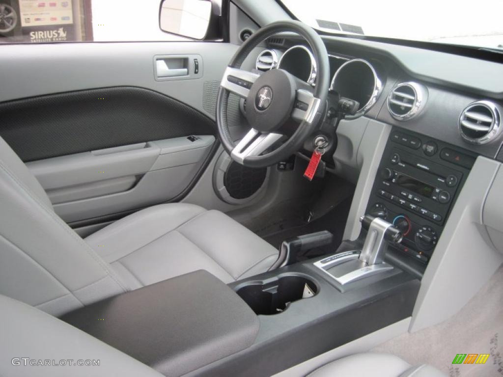 2007 Mustang V6 Premium Coupe - Tungsten Grey Metallic / Light Graphite photo #7