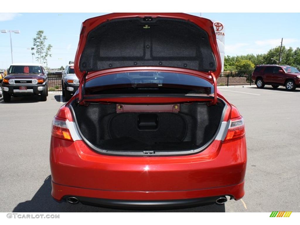 2007 Camry SE V6 - Barcelona Red Metallic / Dark Charcoal photo #28