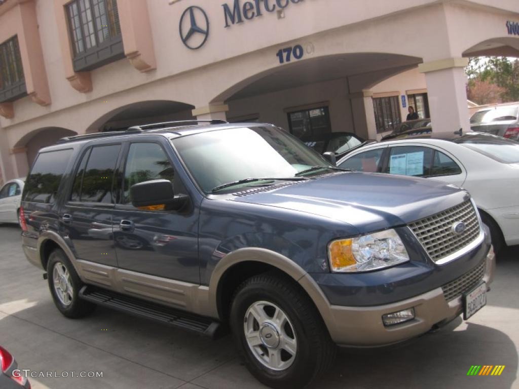 2003 Expedition Eddie Bauer 4x4 - Medium Wedgewood Blue Metallic / Medium Parchment photo #1