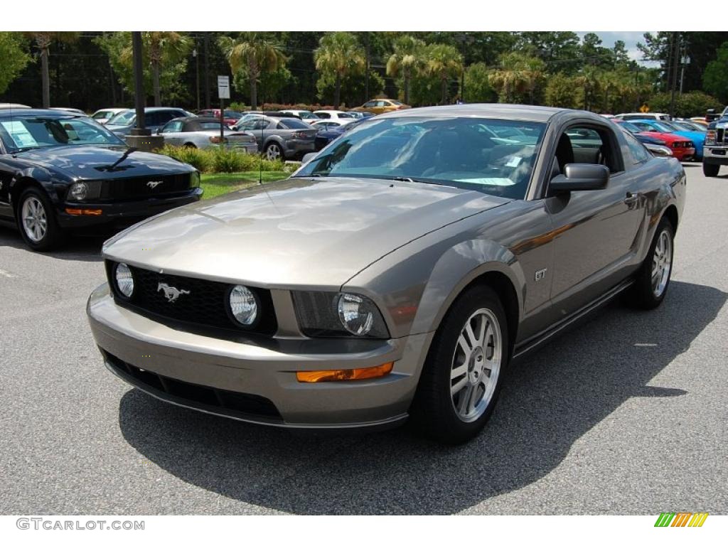2005 Mustang GT Deluxe Coupe - Mineral Grey Metallic / Dark Charcoal photo #12