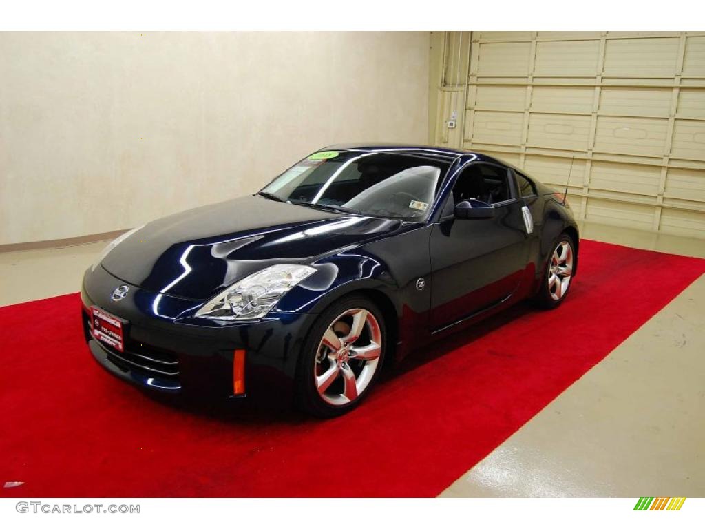 2008 350Z Enthusiast Coupe - San Marino Blue / Carbon photo #3