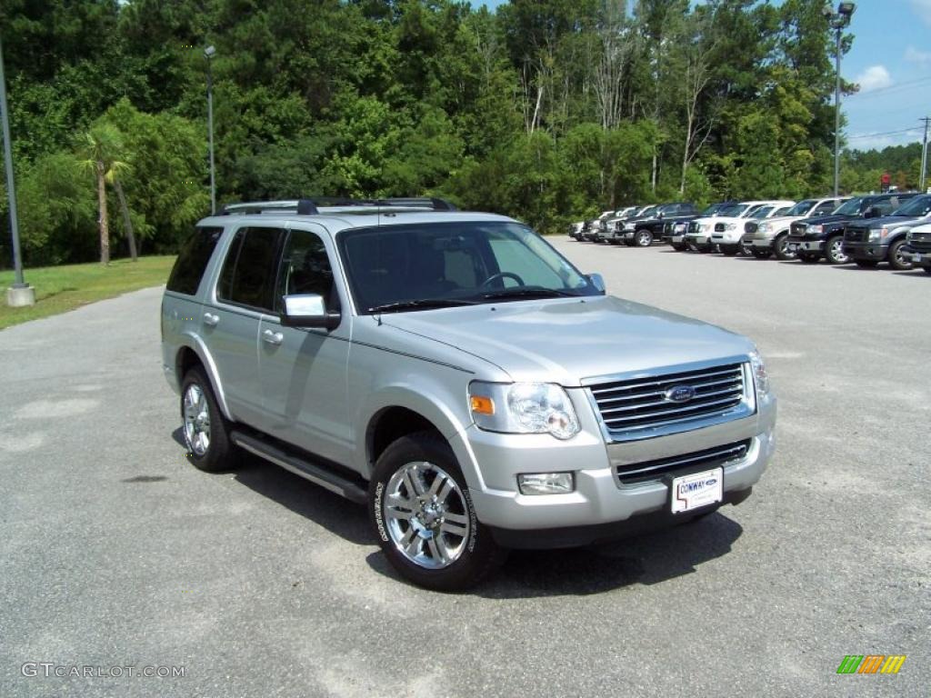 2010 Explorer Limited - Brilliant Silver Metallic / Black photo #3