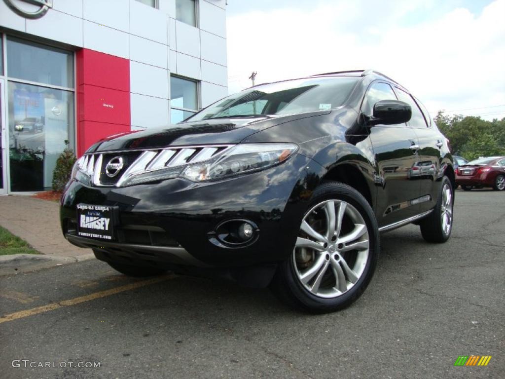 2009 Murano LE AWD - Super Black / Black photo #1