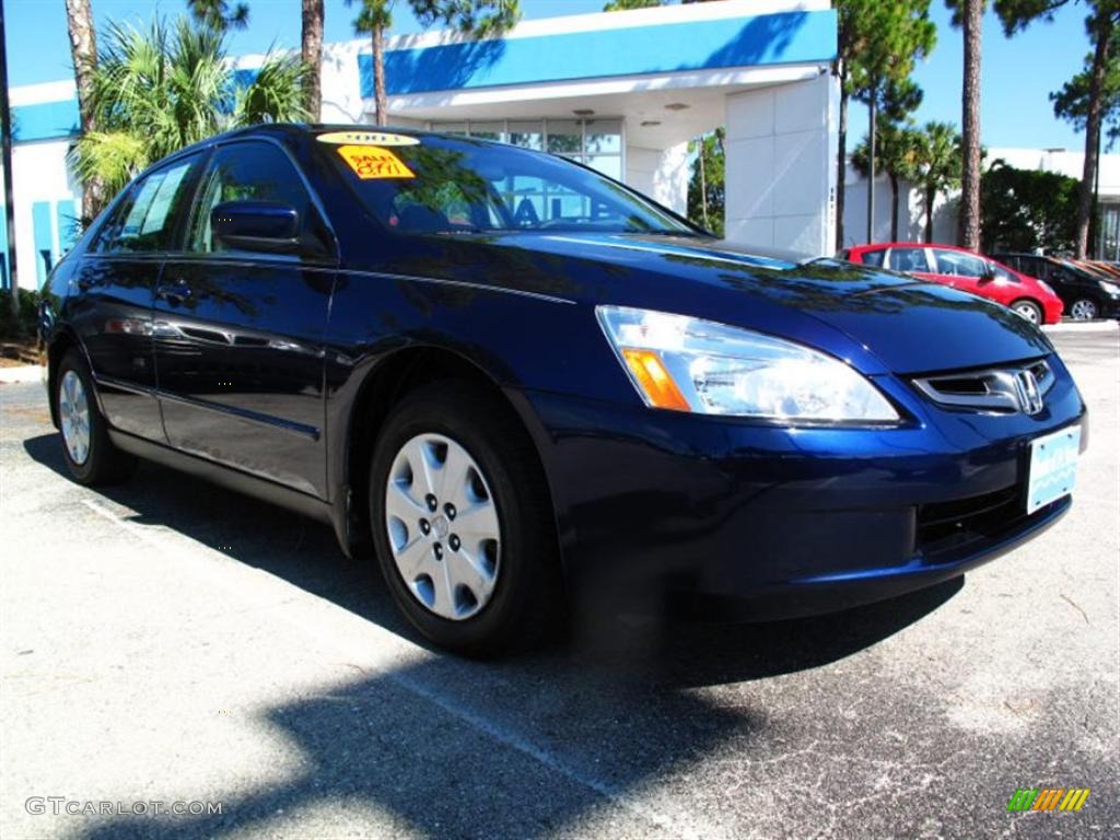 2003 Accord LX Sedan - Eternal Blue Pearl / Gray photo #1