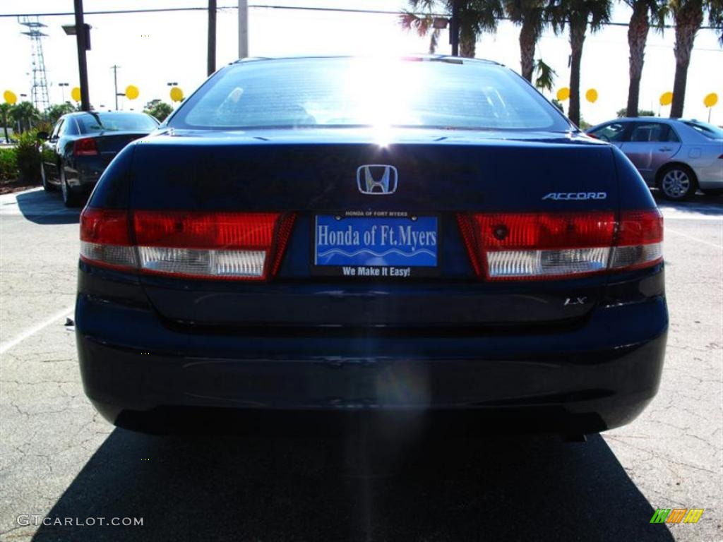 2003 Accord LX Sedan - Eternal Blue Pearl / Gray photo #4