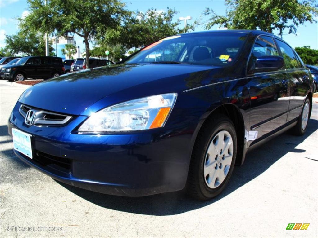 2003 Accord LX Sedan - Eternal Blue Pearl / Gray photo #6