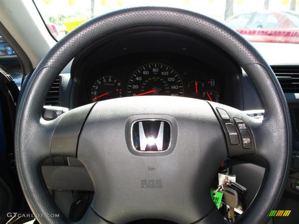 2003 Accord LX Sedan - Eternal Blue Pearl / Gray photo #17