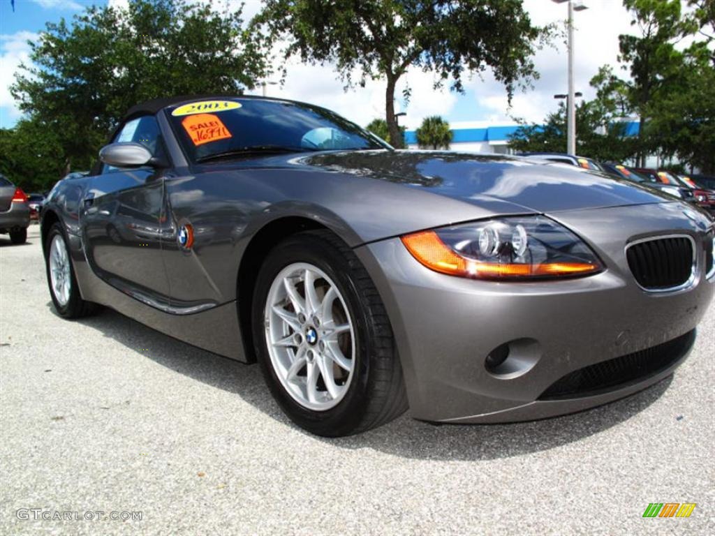 2003 Z4 2.5i Roadster - Sterling Grey Metallic / Black photo #1