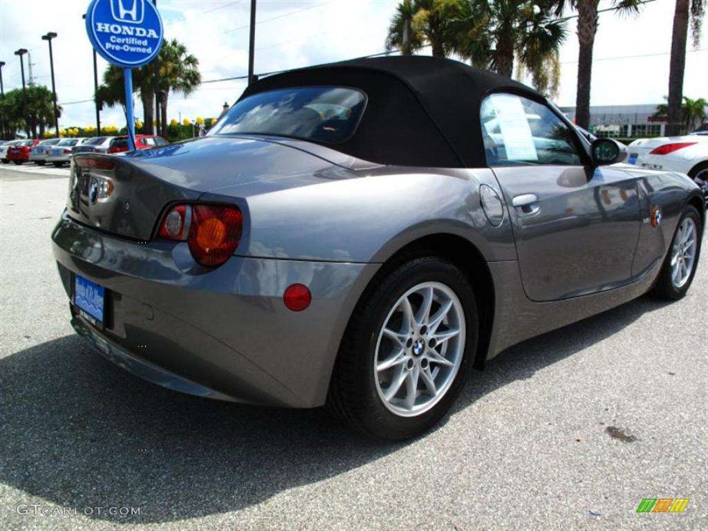 2003 Z4 2.5i Roadster - Sterling Grey Metallic / Black photo #3