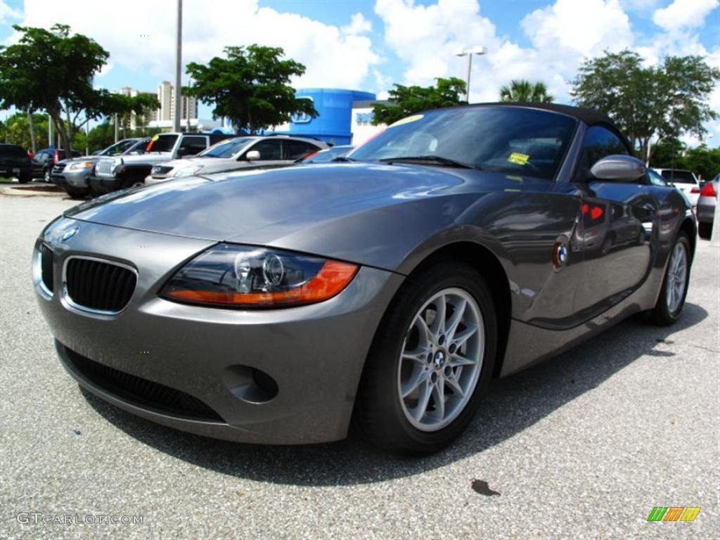 2003 Z4 2.5i Roadster - Sterling Grey Metallic / Black photo #6