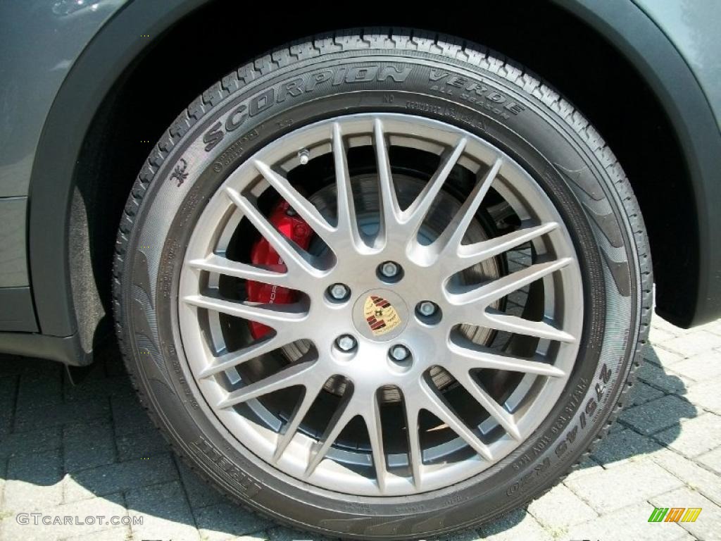 2011 Cayenne Turbo - Meteor Grey Metallic / Black photo #33