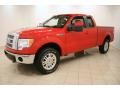 2009 Bright Red Ford F150 Lariat SuperCab 4x4  photo #3