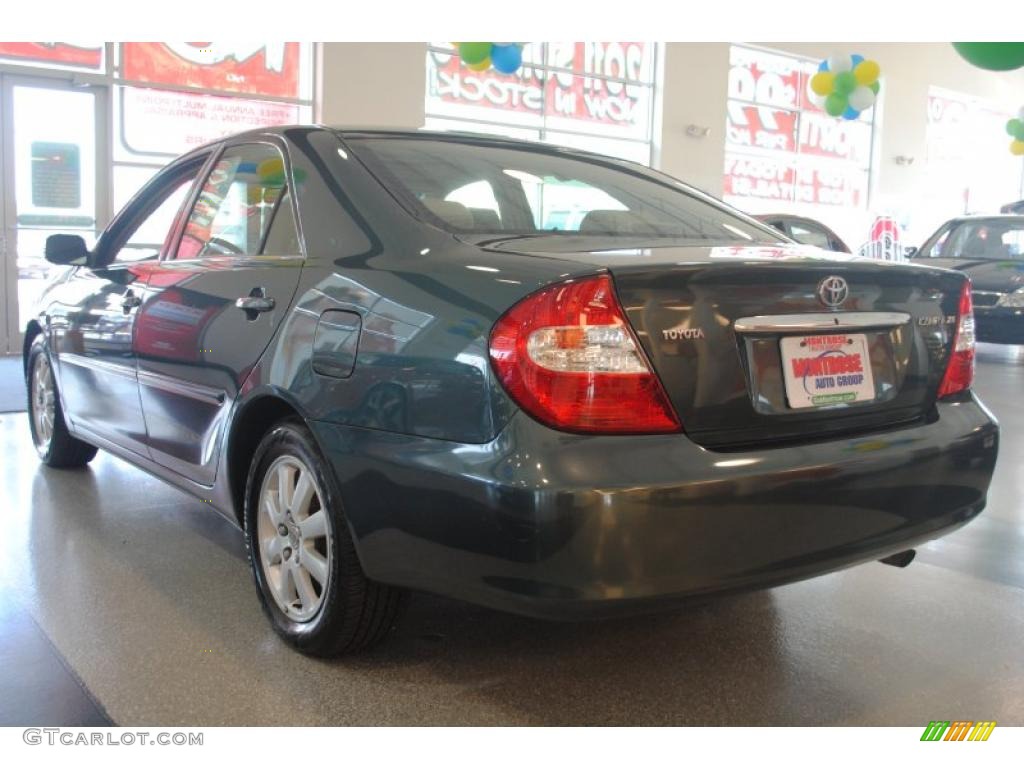 2003 Camry XLE - Aspen Green Pearl / Stone photo #4