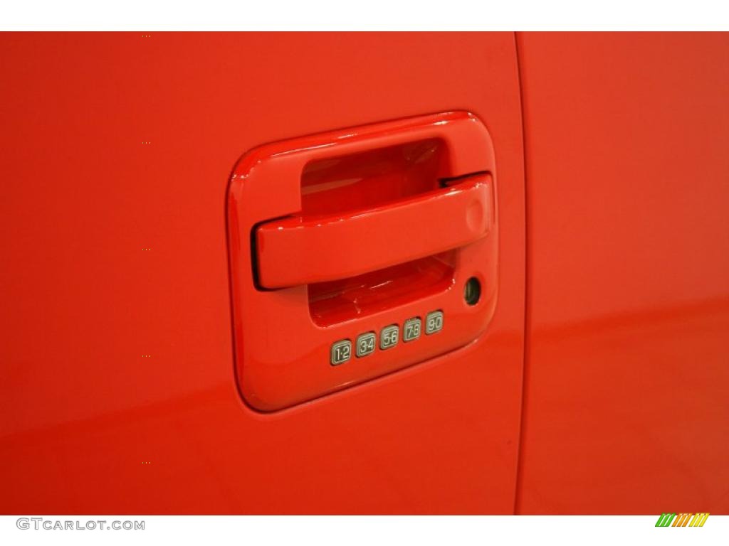 2009 F150 Lariat SuperCab 4x4 - Bright Red / Camel/Tan photo #8