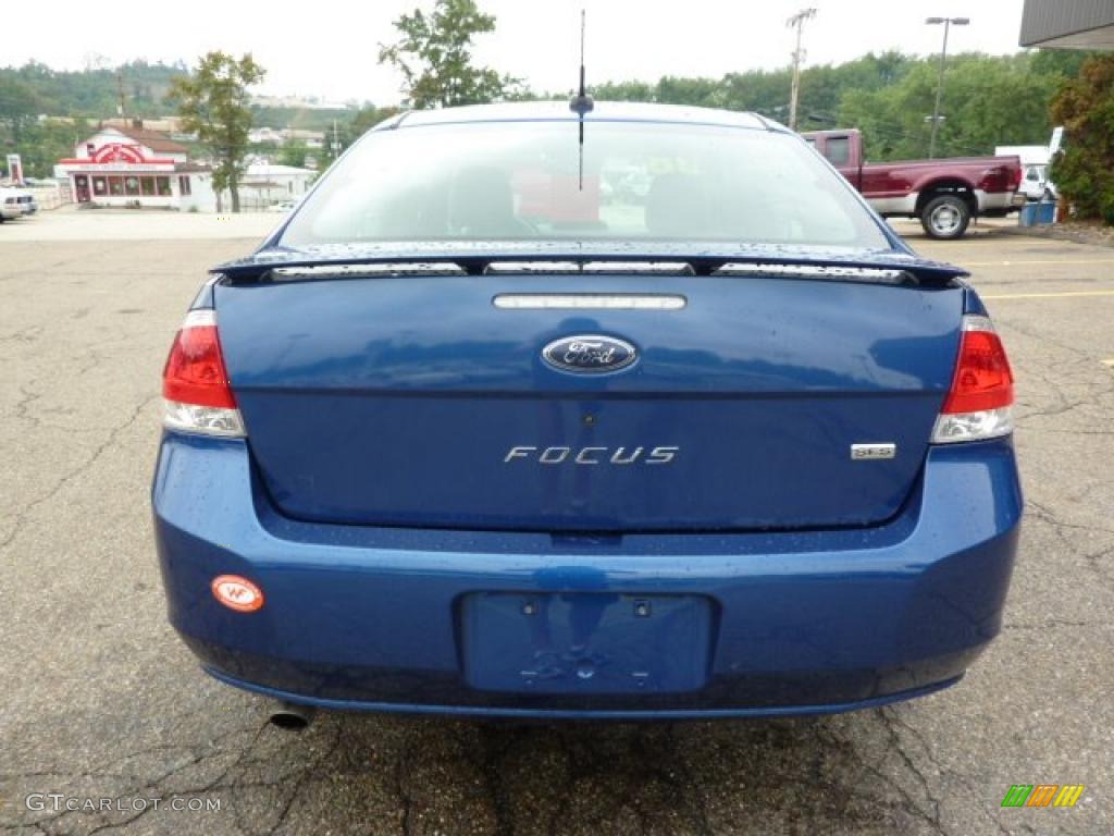 2008 Focus S Sedan - Vista Blue Metallic / Charcoal Black photo #3