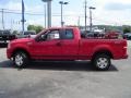 2007 Bright Red Ford F150 STX SuperCab 4x4  photo #2