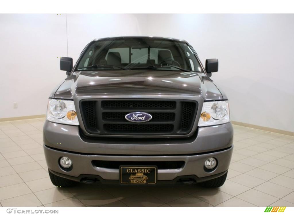 2006 F150 STX SuperCab 4x4 - Dark Shadow Grey Metallic / Medium Flint photo #2