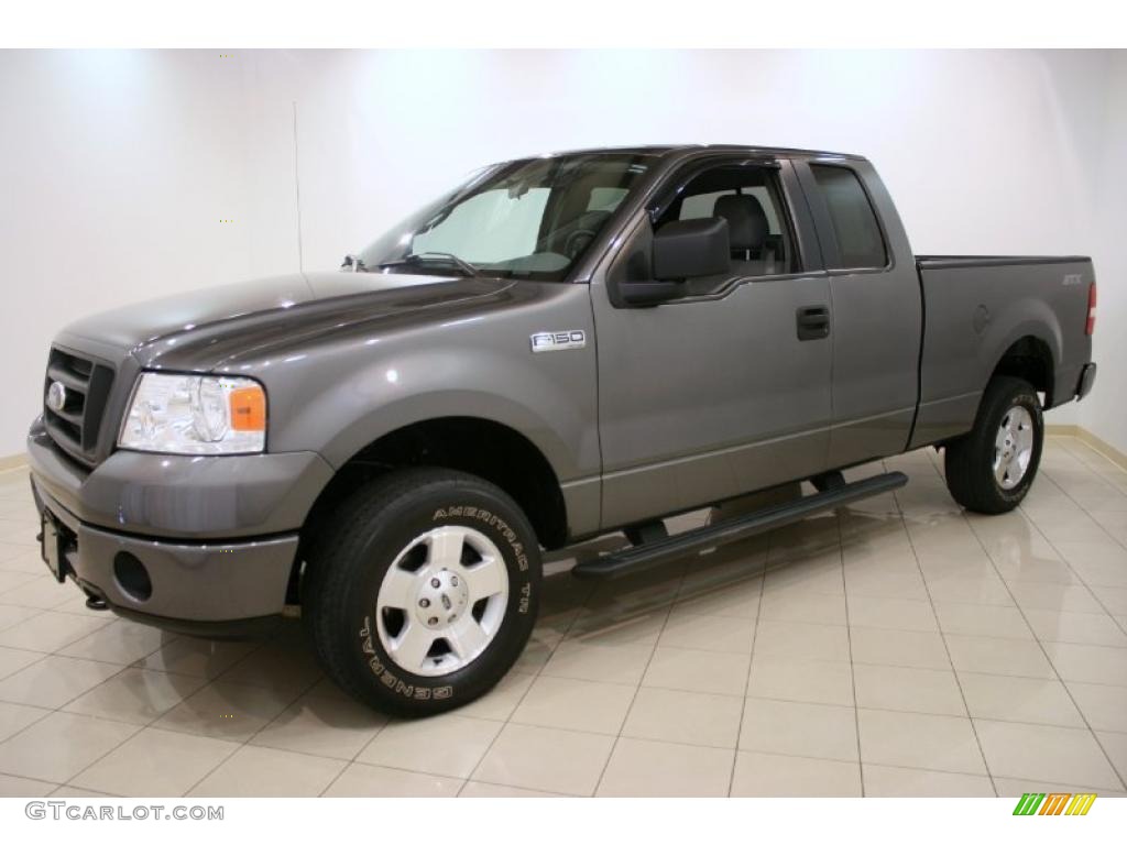 2006 F150 STX SuperCab 4x4 - Dark Shadow Grey Metallic / Medium Flint photo #3