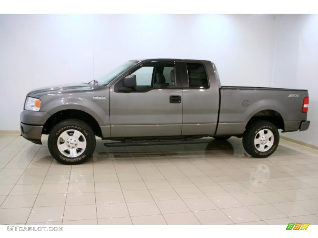 2006 F150 STX SuperCab 4x4 - Dark Shadow Grey Metallic / Medium Flint photo #4