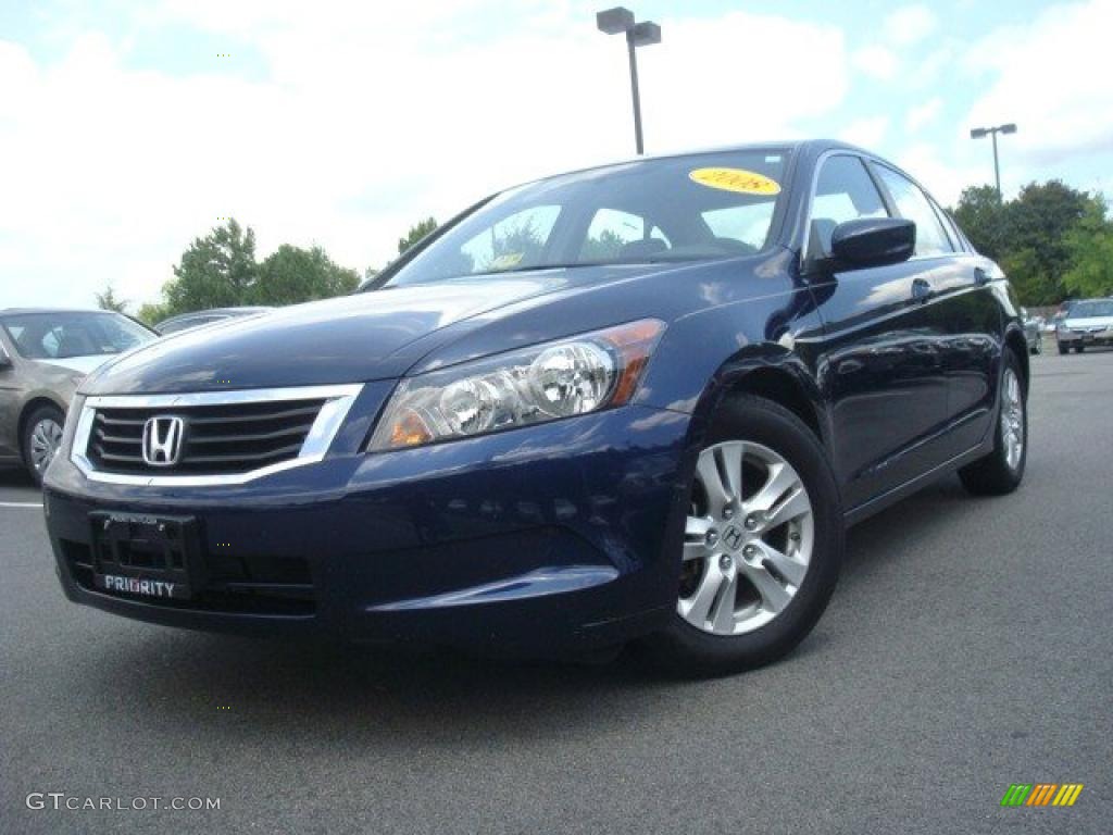 2008 Accord LX-P Sedan - Royal Blue Pearl / Gray photo #1