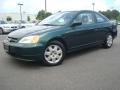 2001 Clover Green Honda Civic EX Coupe  photo #2