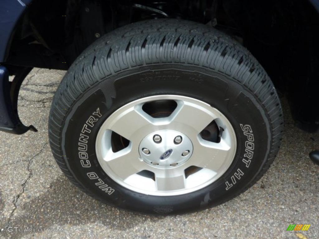 2007 F150 STX SuperCab 4x4 - Dark Blue Pearl Metallic / Medium Flint photo #9