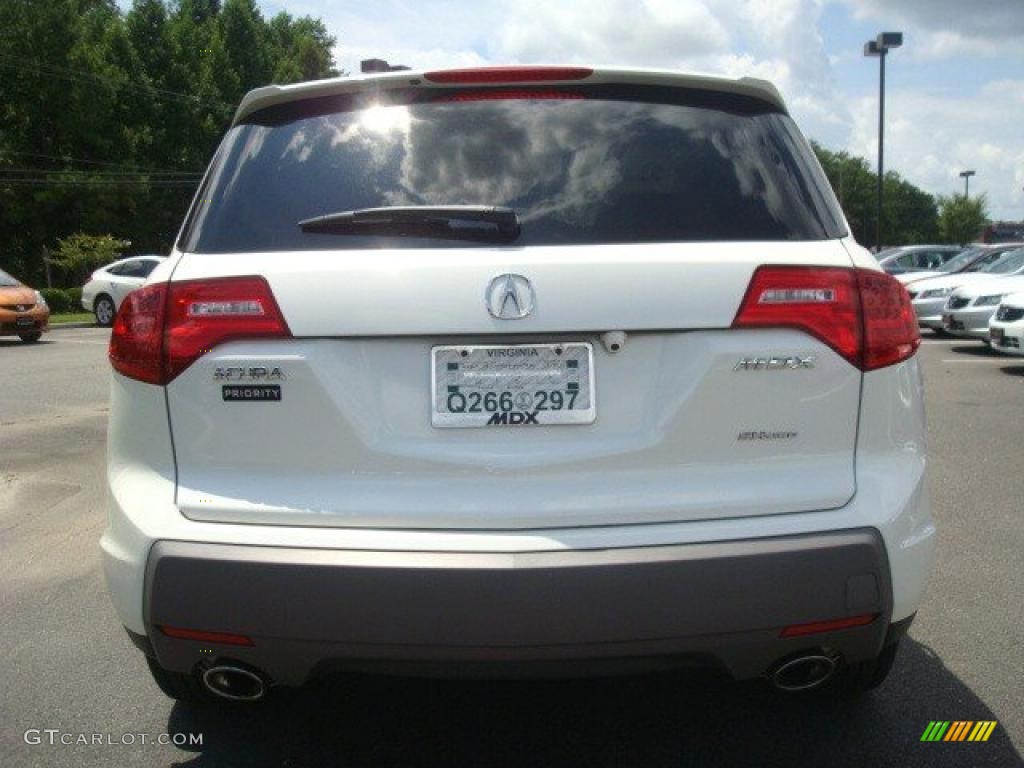 2007 MDX Technology - Aspen White Pearl / Taupe photo #5