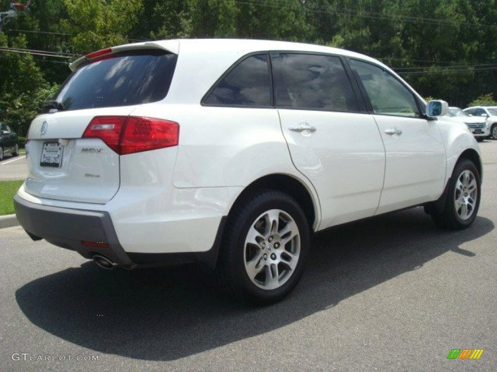2007 MDX Technology - Aspen White Pearl / Taupe photo #6