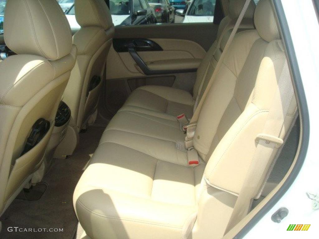 2007 MDX Technology - Aspen White Pearl / Taupe photo #12