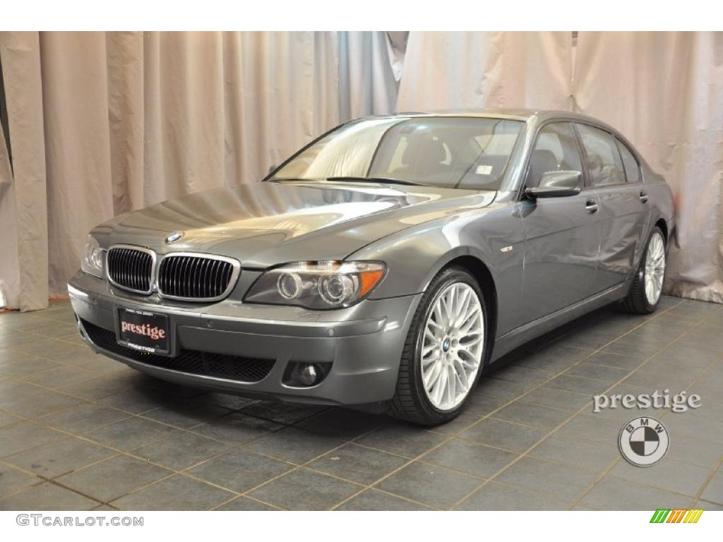 2008 7 Series 750Li Sedan - Monaco Blue Metallic / Black photo #1